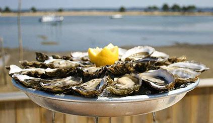 plateau de fruits de mer, cabanes à huitres